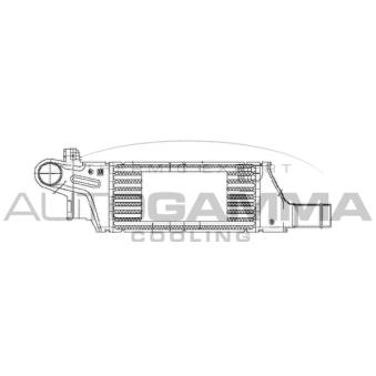 Intercooler, échangeur AUTOGAMMA 103680