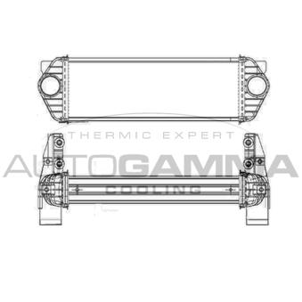 Intercooler, échangeur AUTOGAMMA 103702