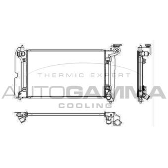 Radiateur, refroidissement du moteur AUTOGAMMA 103756