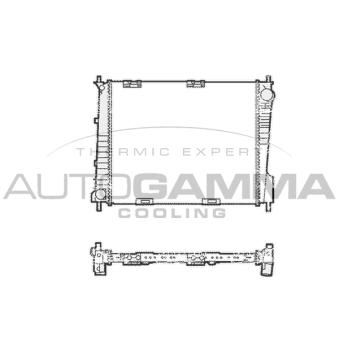 Radiateur, refroidissement du moteur AUTOGAMMA 103800