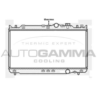 Radiateur, refroidissement du moteur AUTOGAMMA 103802
