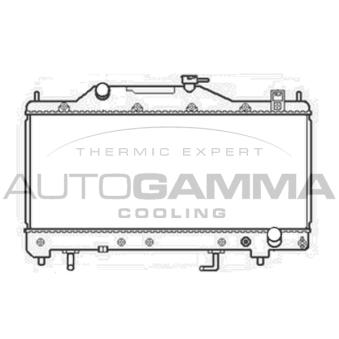 Radiateur, refroidissement du moteur AUTOGAMMA OEM 164000H010