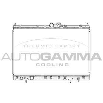 Radiateur, refroidissement du moteur AUTOGAMMA 103866