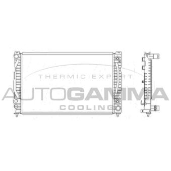 Radiateur, refroidissement du moteur AUTOGAMMA OEM 8D0121251B