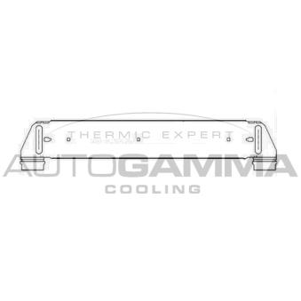 Intercooler, échangeur AUTOGAMMA 103899