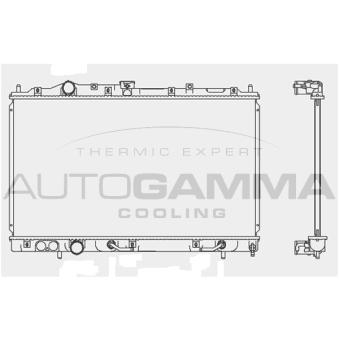Radiateur, refroidissement du moteur AUTOGAMMA 103958