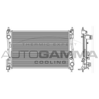 Radiateur, refroidissement du moteur AUTOGAMMA OEM 55700448