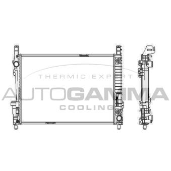 Radiateur, refroidissement du moteur AUTOGAMMA OEM 1695000403