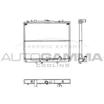 Radiateur, refroidissement du moteur AUTOGAMMA OEM MR258668
