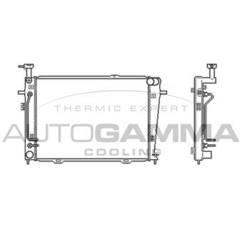 Radiateur, refroidissement du moteur AUTOGAMMA OEM 253102E400