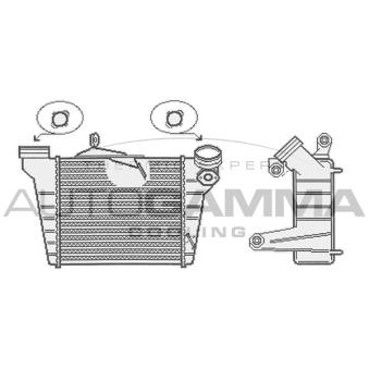 Intercooler, échangeur AUTOGAMMA OEM 6Q0145804E