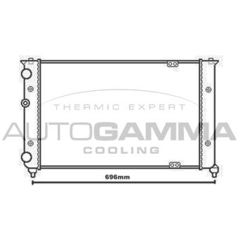 Radiateur, refroidissement du moteur AUTOGAMMA OEM 6K0121253AC
