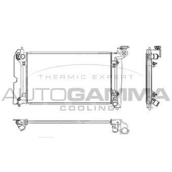 Radiateur, refroidissement du moteur AUTOGAMMA OEM 88969094
