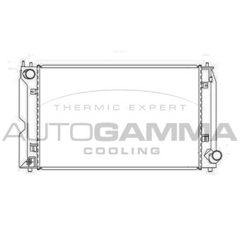 Radiateur, refroidissement du moteur AUTOGAMMA 104196