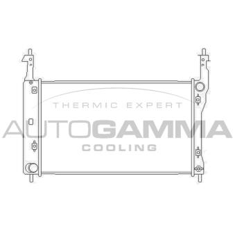 Radiateur, refroidissement du moteur AUTOGAMMA 104251