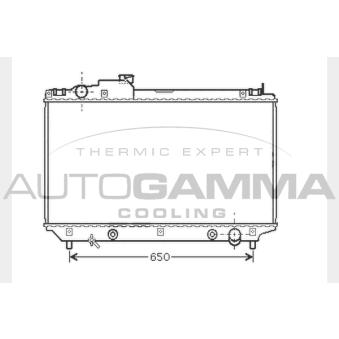 Radiateur, refroidissement du moteur AUTOGAMMA 104283