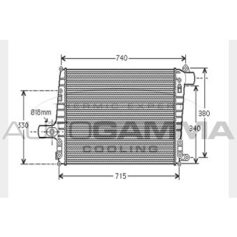 Intercooler, échangeur AUTOGAMMA 104404