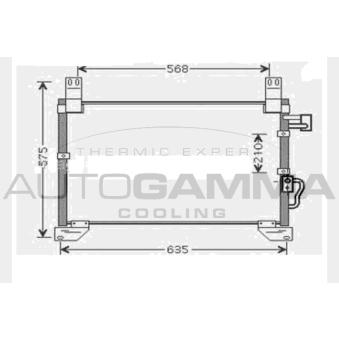 Condenseur, climatisation AUTOGAMMA OEM 6840008001