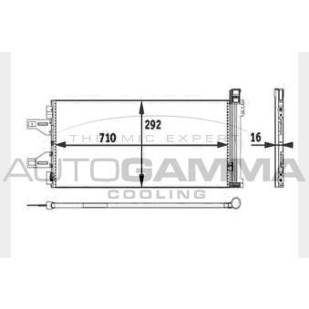 Condenseur, climatisation AUTOGAMMA OEM 1610115880