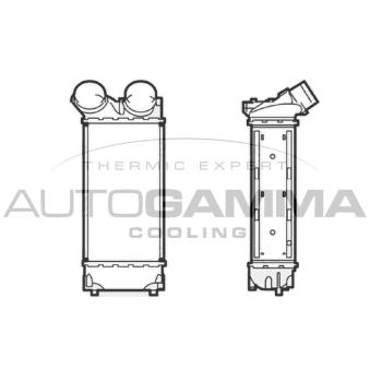 Intercooler, échangeur AUTOGAMMA 104491