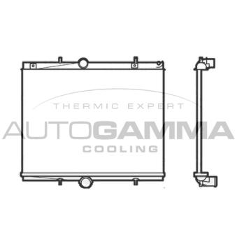 Radiateur, refroidissement du moteur AUTOGAMMA 104503