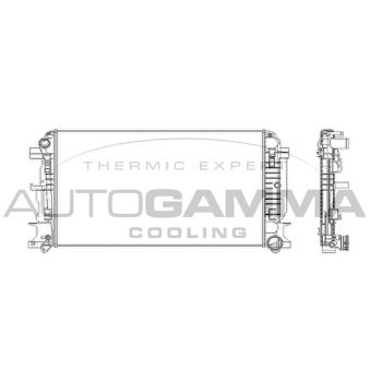 Radiateur, refroidissement du moteur AUTOGAMMA OEM 2E0121253A