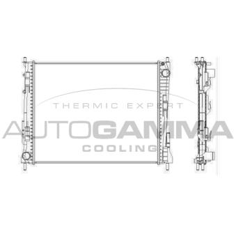Radiateur, refroidissement du moteur AUTOGAMMA 104562