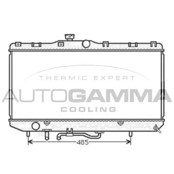 Radiateur, refroidissement du moteur AUTOGAMMA OEM 1640016340