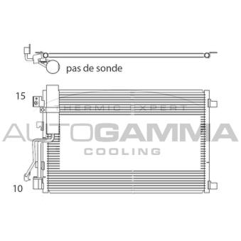 Condenseur, climatisation AUTOGAMMA OEM 92100JD51A