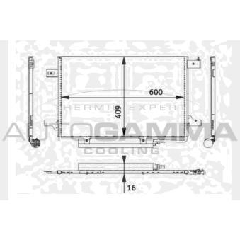Condenseur, climatisation AUTOGAMMA OEM 1695001254 Condenseur, climatisation AUTOGAMMA OEM 1695001254