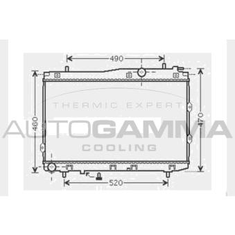Radiateur, refroidissement du moteur AUTOGAMMA OEM 253102f500 Radiateur, refroidissement du moteur AUTOGAMMA OEM 253102f500