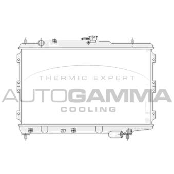 Radiateur, refroidissement du moteur AUTOGAMMA 104658