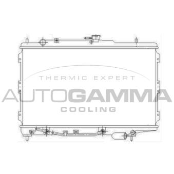 Radiateur, refroidissement du moteur AUTOGAMMA [104659]