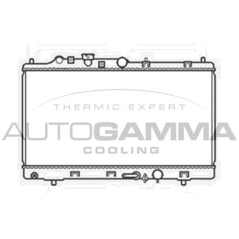 Radiateur, refroidissement du moteur AUTOGAMMA 104673