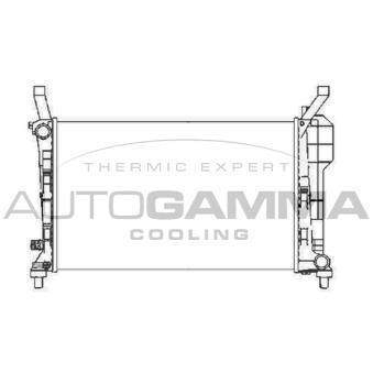 Radiateur, refroidissement du moteur AUTOGAMMA OEM 1695000303