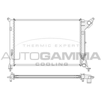 Radiateur, refroidissement du moteur AUTOGAMMA 104687