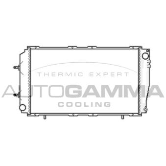 Radiateur, refroidissement du moteur AUTOGAMMA 104707