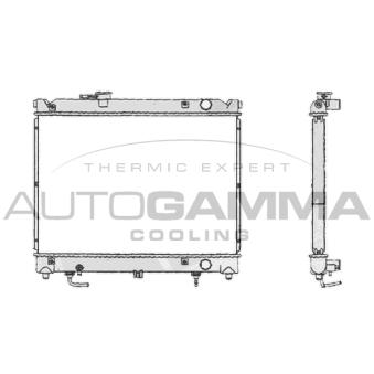 Radiateur, refroidissement du moteur AUTOGAMMA 104713