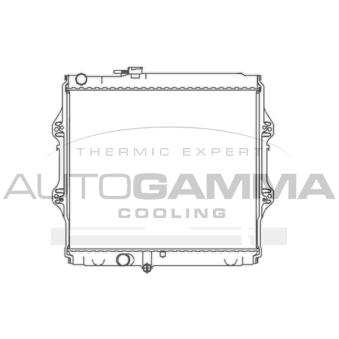 Radiateur, refroidissement du moteur AUTOGAMMA OEM 164005b590