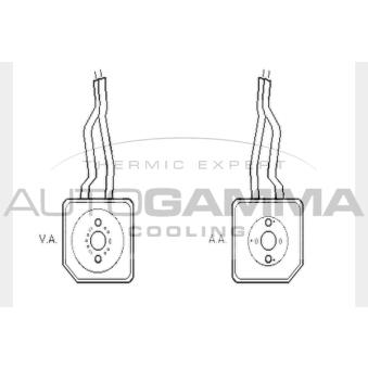 Radiateur d'huile AUTOGAMMA 104754