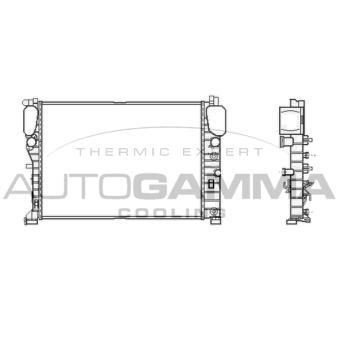 Radiateur, refroidissement du moteur AUTOGAMMA 104801
