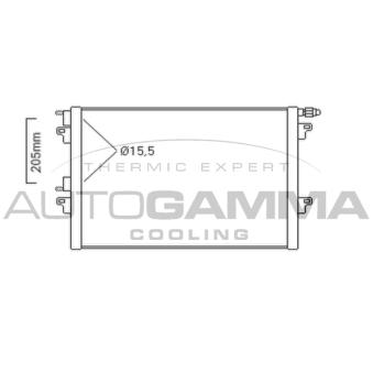 Condenseur, climatisation AUTOGAMMA OEM 8200332851