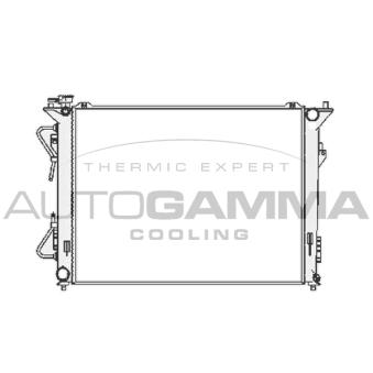 Radiateur, refroidissement du moteur AUTOGAMMA 104835