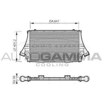 Intercooler, échangeur AUTOGAMMA 104894