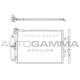 Condenseur, climatisation AUTOGAMMA OEM 8200688392