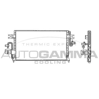 Condenseur, climatisation AUTOGAMMA 105018