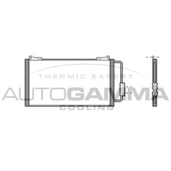Condenseur, climatisation AUTOGAMMA 105024
