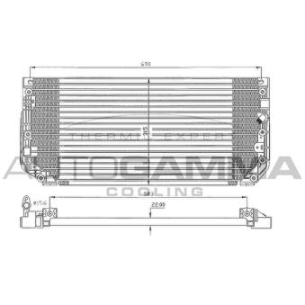 Condenseur, climatisation AUTOGAMMA 105034