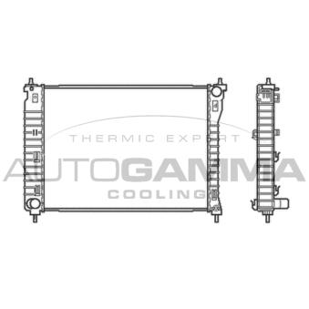 Radiateur, refroidissement du moteur AUTOGAMMA 105043
