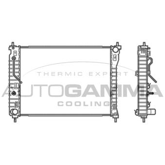 Radiateur, refroidissement du moteur AUTOGAMMA 105044